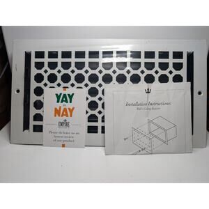 Empire Register Co White Honeycomb Wall Ceiling Register Vent Cover